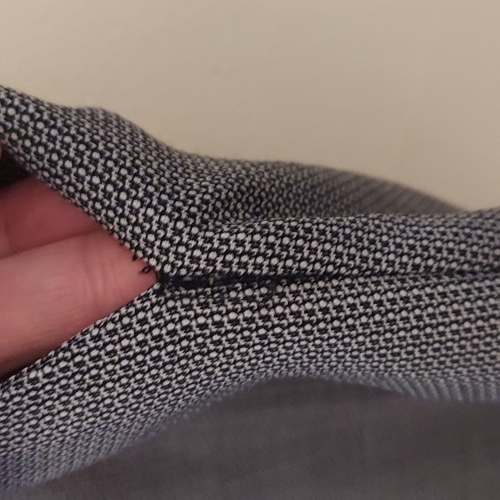 Talbots Black And White Patterned Lined Trousers - image 8